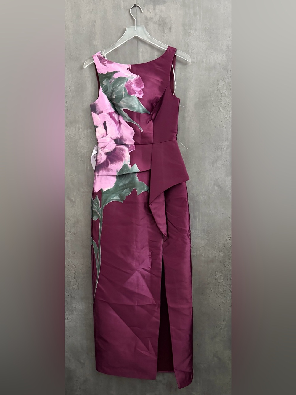 Kay Unger Luciana Placed Maxi Dress B2708 - Picture 5 of 7